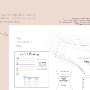 Lotus Panties PDF Lingerie Sewing Pattern Instant Download The Handmade kind image 4