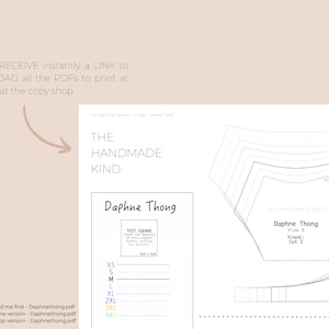 Daphne Thong PDF Lingerie Sewing Pattern Instant Download The Handmade kind image 8