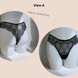 Daphne Thong PDF Lingerie Sewing Pattern Instant Download The Handmade kind image 3