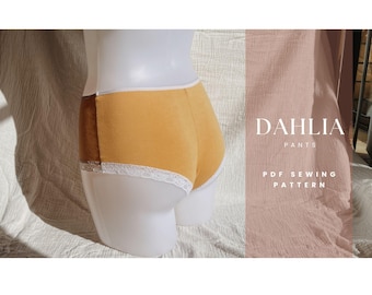 Dahlia Panties PDF Lingerie Sewing Pattern - Instant Download - The Handmade kind