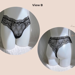 Daphne Thong PDF Lingerie Sewing Pattern Instant Download The Handmade kind image 4