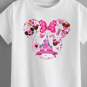 Custom Disney Mouse Ear Valentines Day Tee Shirt Pink