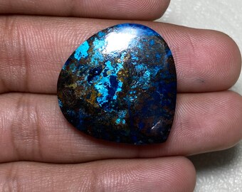 Beautiful Designer Fire Shattuckite Cabochon Both Side Polish Loose Gemstone Size- 28x29x5 MM. Heart Shape Shape For Making All Jewelry..