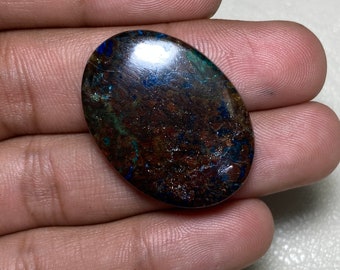 Beautiful - Designer Fire Shattuckite Cabochon Hand Polish Loose Gemstone - 24x33x6 MM. At Low Price Oval Shape Shape For Making Jewelry..