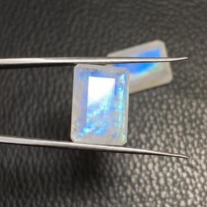 Fancy Cut Rectangle Rainbow Moonstone Gemstone: 8x10 - 15x20 MM