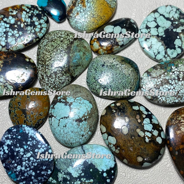 Wholesale Price Lot !!! Amazing Tibetan Turquoise Hand Made Polish Mix Size Mix Shape Cabochon Loose Gemstone Lot Use For Her.