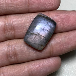 Glowing Purple Fire Labradorite Cabochon Smooth Polish Loose Gemstone. 16x22.50x7.50 MM. Rectangle Shape Best For Making Wonderful Jewelry..