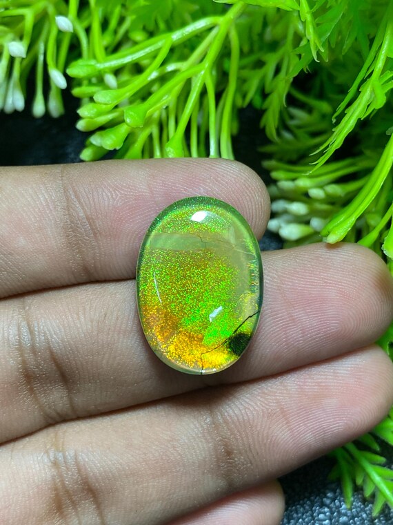 0,61 Ct MAGNIFIQUE ! SUPERBE OPALE FEU ORANGE NATUREL