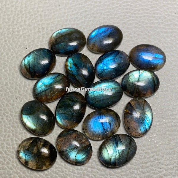 Wonderful Quality Labradorite Oval Shape Cabochon Loose Gemstone Size- 6x8 MM. - 20x30 MM. Beautiful Blue Fire Labradorite For Jewelry.!!