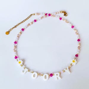Kids Custom name necklace, mother of Pearl letter name necklace, Custom Kids Necklace, gift idea for toddlers, birthday gift for kids