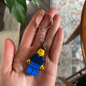 Personalised Personalized Custom Figure Miniature Mini Key ring Key chain Gift Birthday Teacher Mother Father Brother Sister Boy Girlfriend