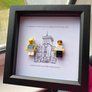 Custom Mini Personalized Figure Frame. For Families Birthday Family Gift New Home House Home Owner Decor Congratulations Housewarming.