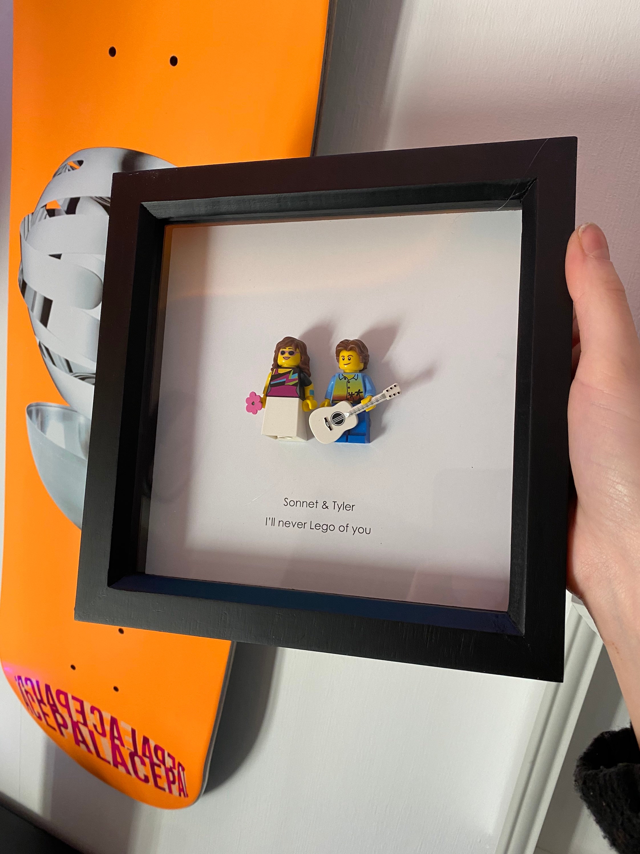 Cornice San Valentino O Love Multipla con tre foto Omaggio personalizzate - Regali Personalizzati