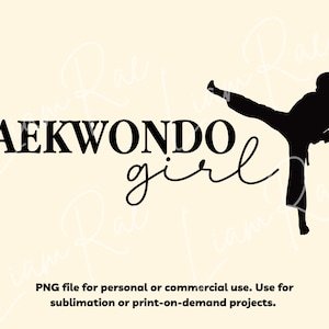 Taekwondo Mädchen PNG, Martial Arts Shirt, Taekwondo Shirt, ästhetischer Hoodie PNG