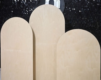 Juego de 3 fondos de arco: Decoración portátil para fiestas - Pared de exhibición emergente independiente
