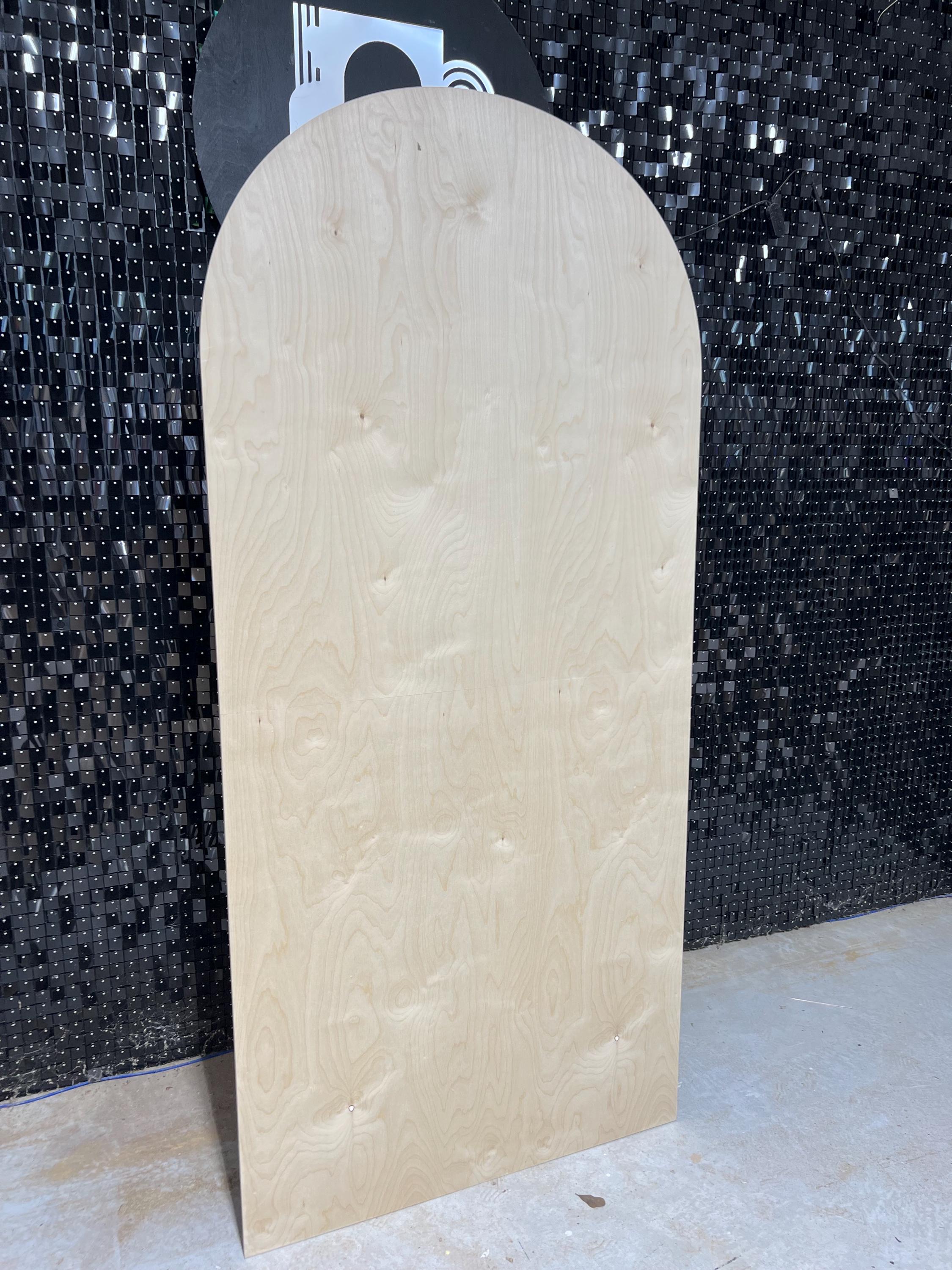 Portable Arch Backdrop Wall: Birch Wood Party Panel