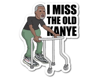 Sinto falta do antigo adesivo do Kanye