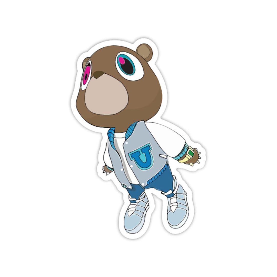 Kanye Bear Sticker Etsy