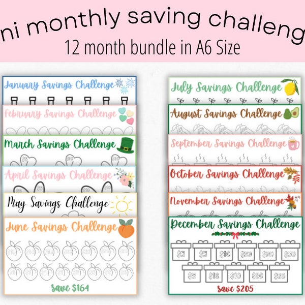 Savings Printable - Etsy