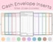 Cash Envelope Inserts | Budgeting Inserts | Cash Trackers | Printable insert | Cash Spending Log | Spending Tracker | Expense Tracker | A6 
