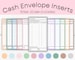 Cash Envelope Inserts | Budgeting Inserts | Cash Trackers | Printable insert | Cash Spending Log | Spending Tracker | Expense Tracker | A6 