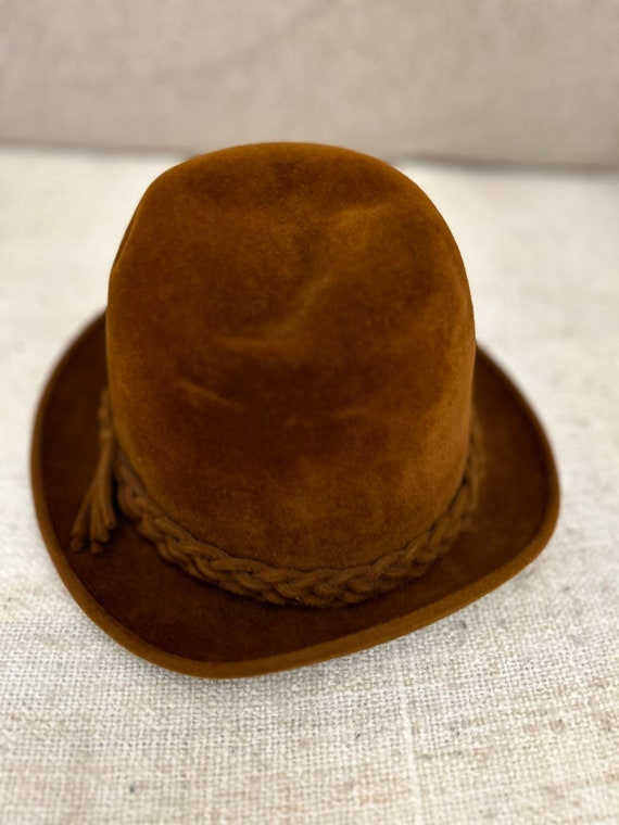 Maison Durand Velour  Brown Fedora  Hat