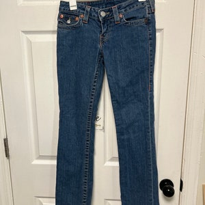 True Religion Retro Joey Jeans Women&#39;s Blue Vintage Y2K Denim Size 27