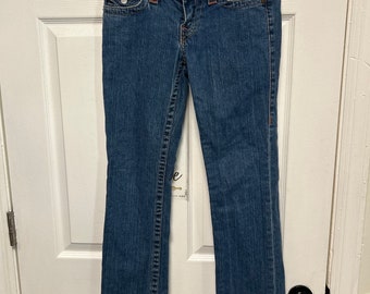 VINTAGE 2000s Y2K TRUE RELIGION Low Rise Waist Britney Blue Denim