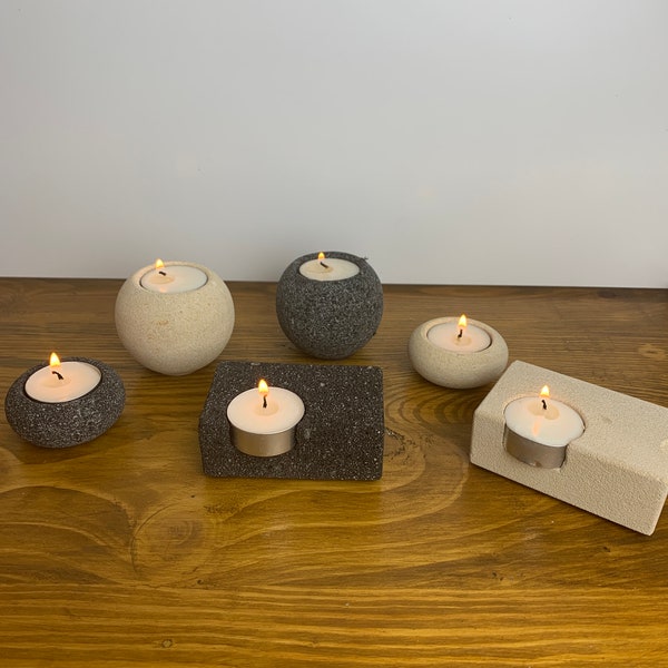 Stone Candle Holder Etsy