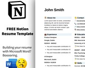 Notion Resume Template: Simple, Minimal CV Design
