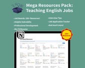Notion ESL Teaching Resources: 100+ Job Boards, TEFL (Digital Download)