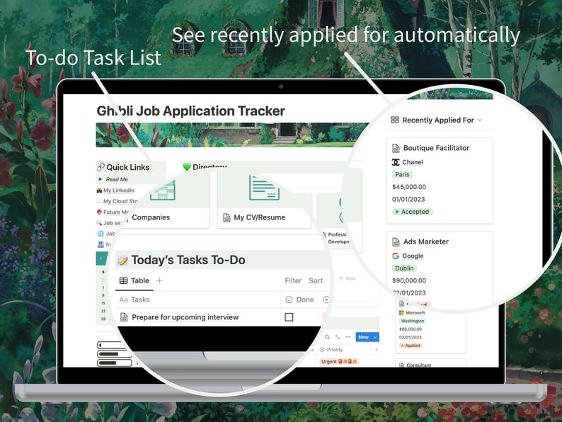 Notion Job Tracker Template Notion Job Search Notion Life Planner Notion Job Tracker Template Notion Job Search Notion Life Planner