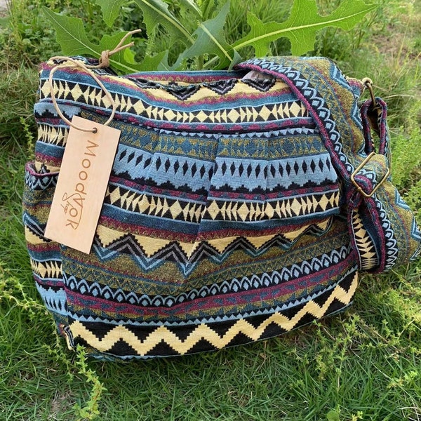 Sac à bandoulière pour femmes, sac hippie, sac Boho, sac crossbody, sac hippie, cartable Boho, sac Festival, sac Tribal, sac à bandoulière d'été