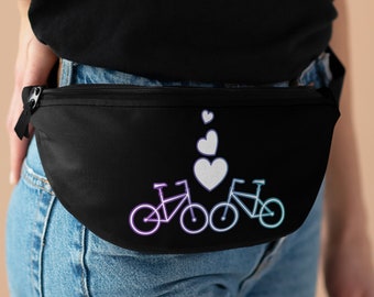 Bicycle fanny pack, Cycling fanny pack, Bicycle waist pack, Couples bum bag, Couples bag.