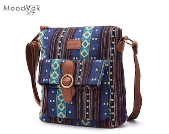 Borsa a tracolla hippie, borsa festival hobo Messenger, borsa hippie personalizzata, Engrave boho Bag, borsa da donna, borsa da uomo, borsa a tracolla Boho