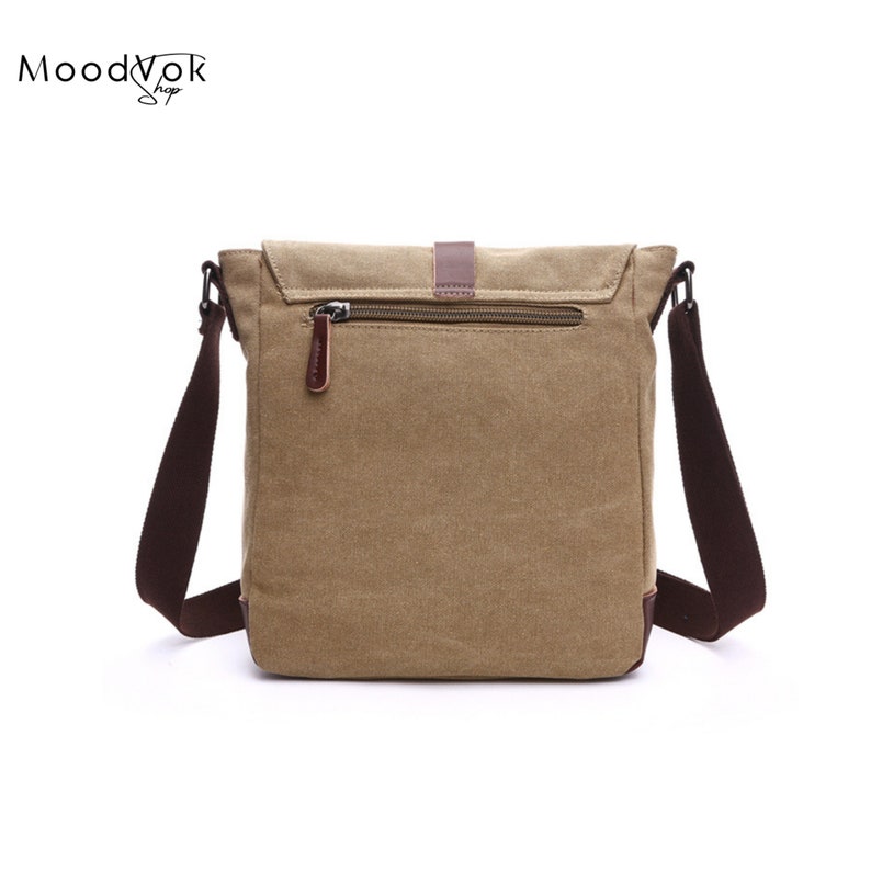 Canvas Men Bag Canvas Crossbody Man Bag Mens Purse With a - Etsy