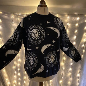 Moon and top stars sweater