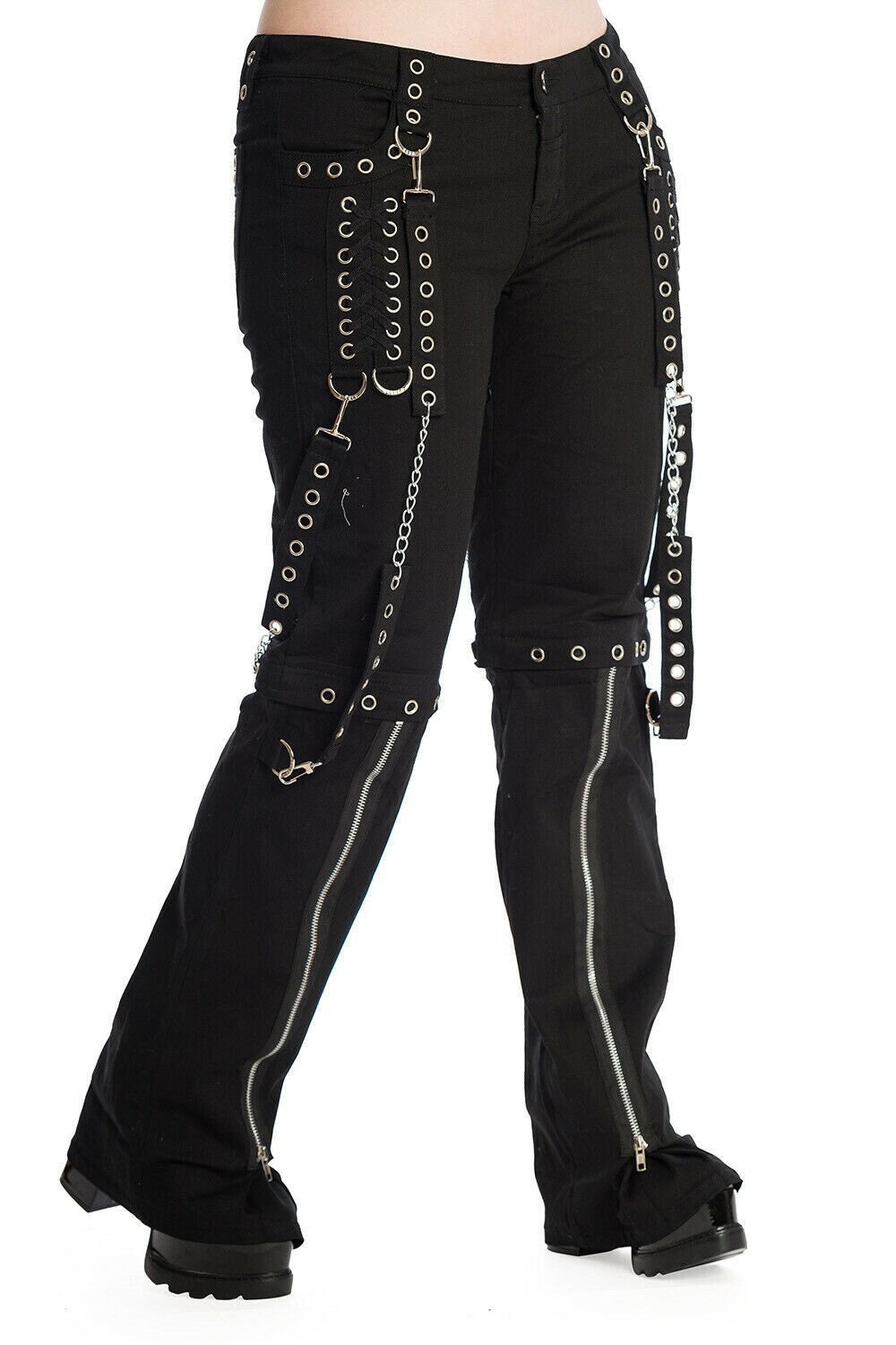 ポンパドー ビター vintage USA製 bondage design pants riri