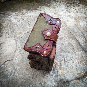 Cartera plegable única tallada a mano, Cartera natural sencilla, Cartera marrón para hombre, Cartera de cuero cosida a mano, Cartera de motociclista, Regalos, Cartera de motorista