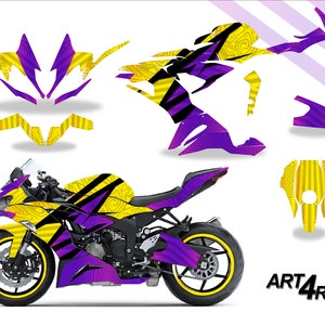 Graphics kit KAWASAKI ZX6R 636 2019 2020 2021 2022 2023 decals stickers