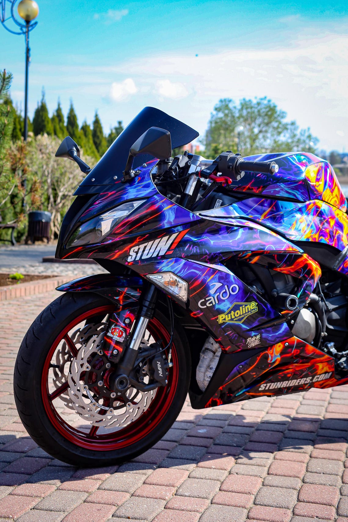 Wrapped R3 NEON Chaos Wrap - Motorcycle Graphics / Custom Fit / Kawasaki Zx6r ...