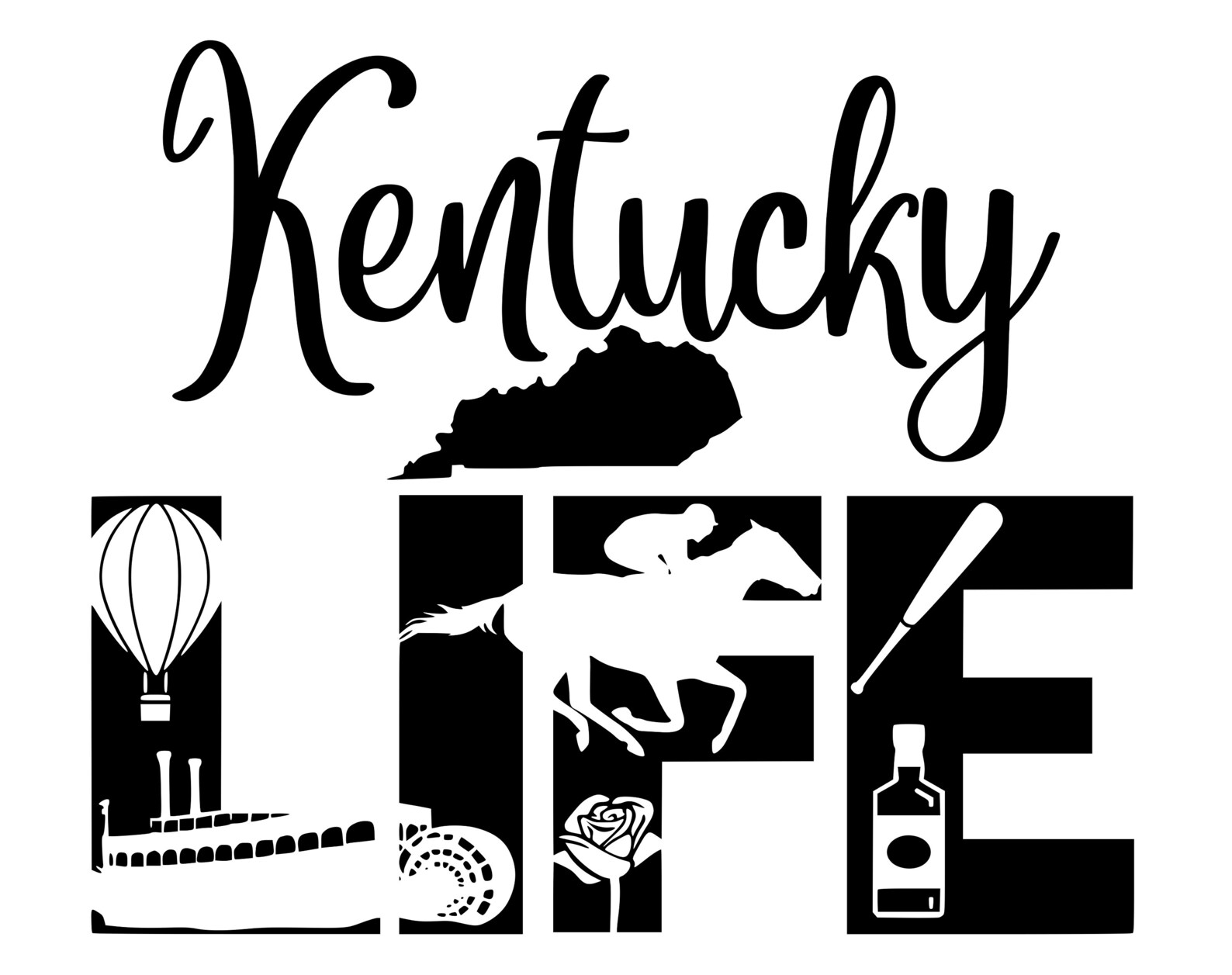 Kentucky LIFE SVG Cutting Cut File for the Cricut Etsy