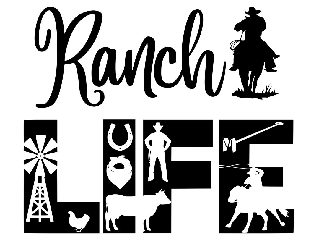 The Ranch Svg Ranch Cowboy LIFE SVG Cutting Cut File for the Cricut - Etsy Canada