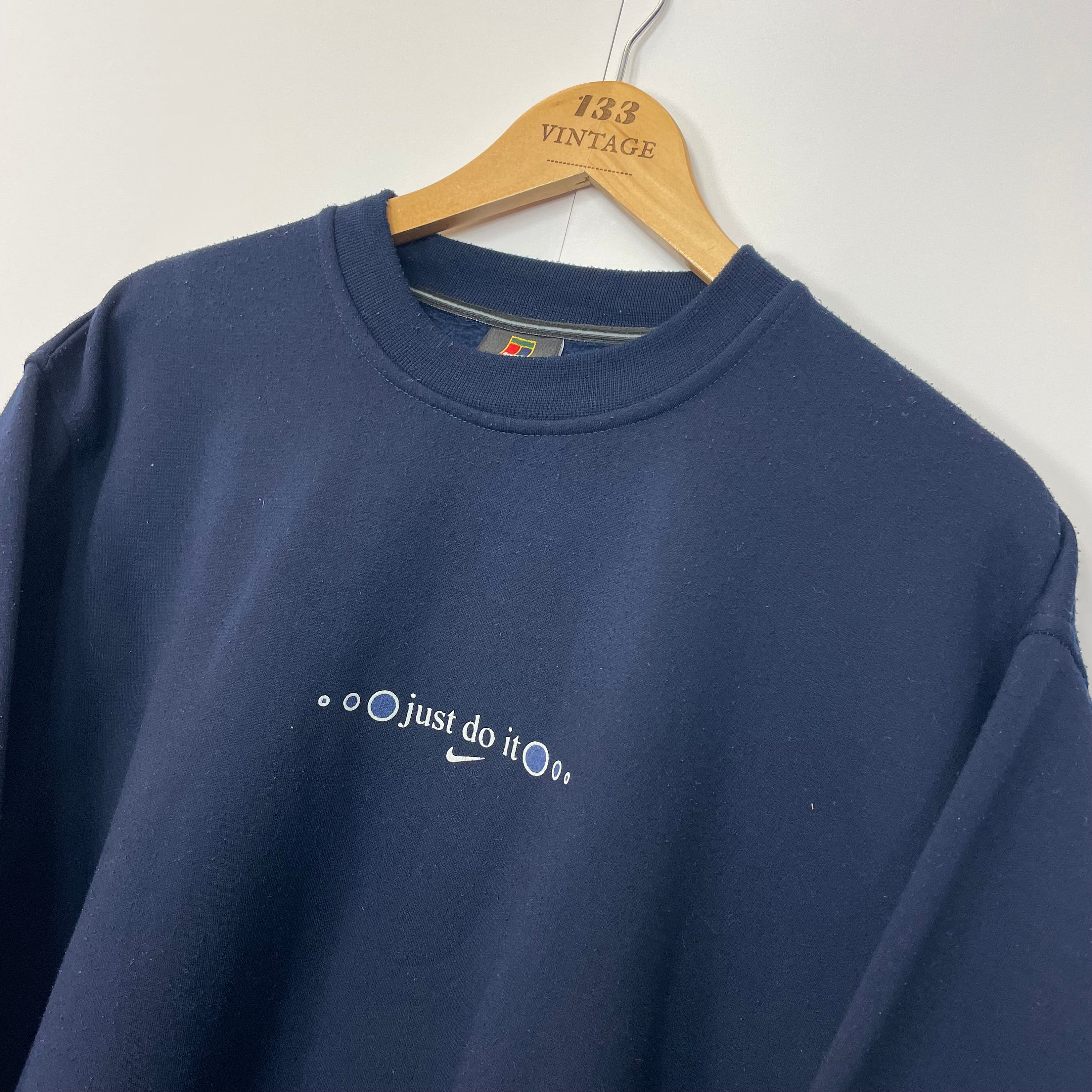 Navy Nike Sweatshirt - Etsy