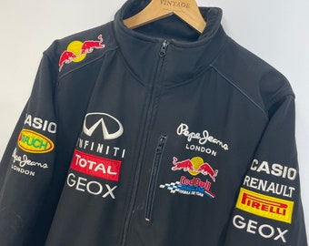 Rara chaqueta de carreras RedBull F1 - Etsy España
