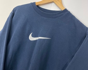 vintage light blue nike sweatshirt