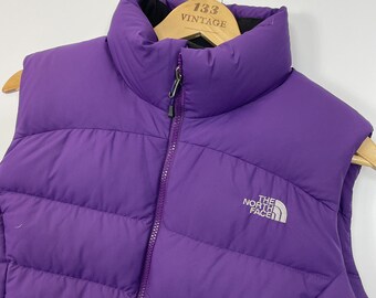 purple north face vest