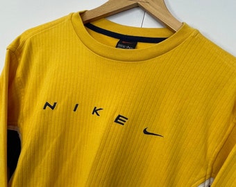 vintage nike sweater yellow