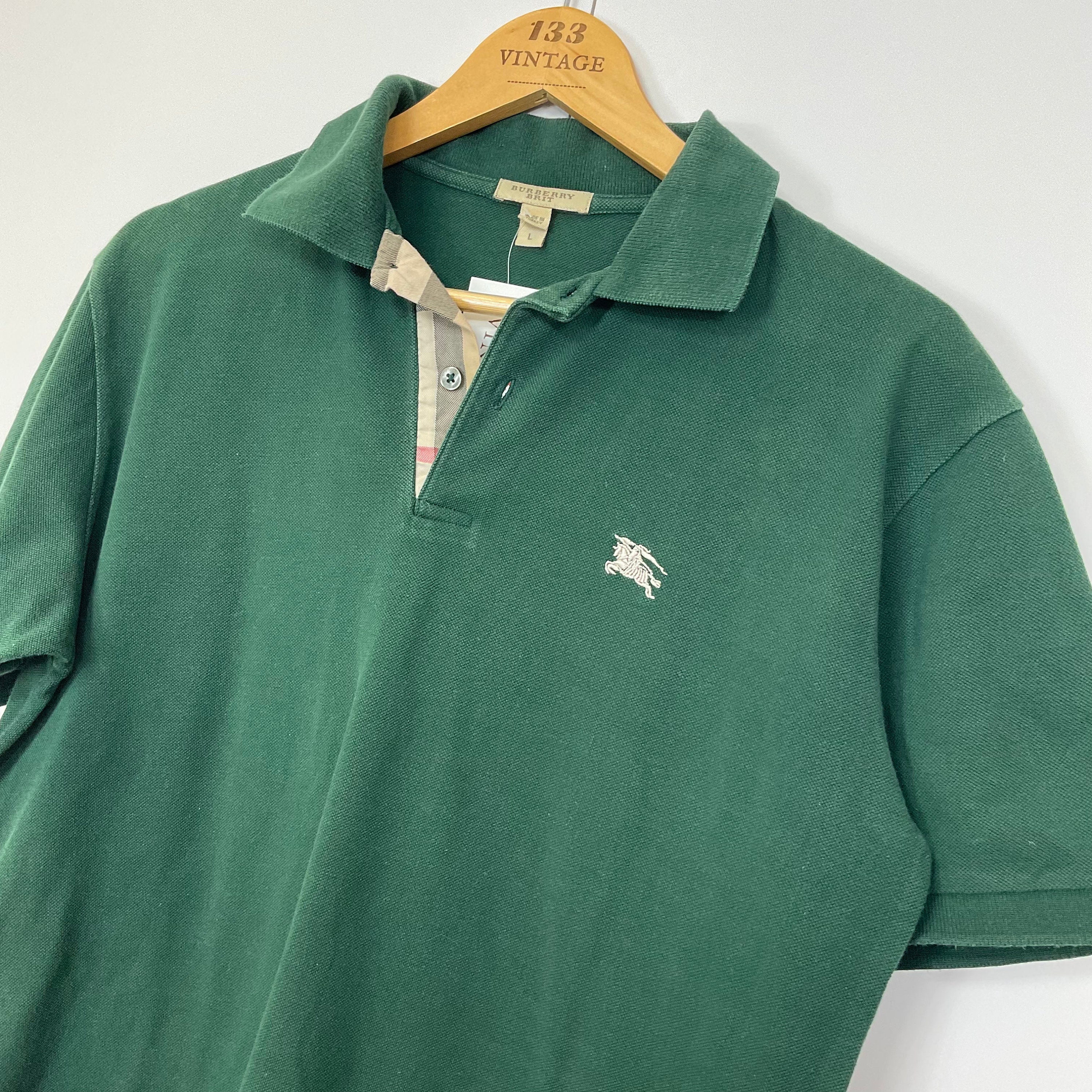 Grün/Rosa L Thomas Burberry Poloshirt HERREN Hemden & T-Shirts Stricken Rabatt 90 % 