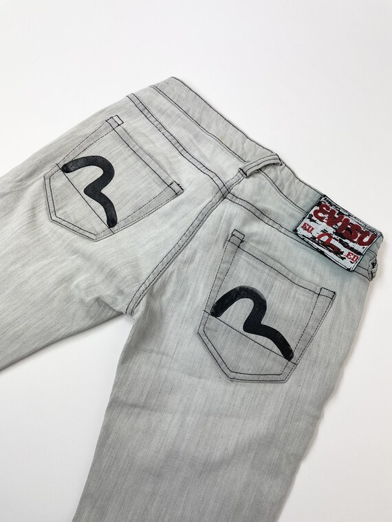 Evisu Grey Jeans 28 X 31 - Etsy